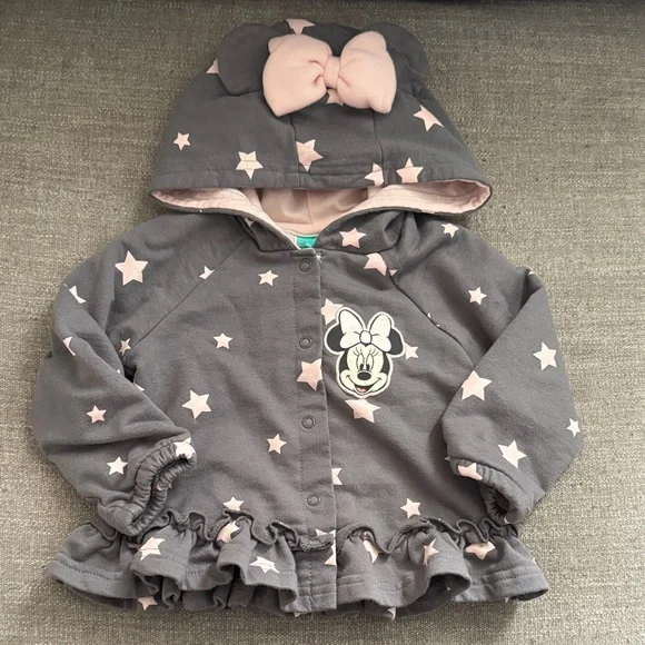 Disney Minnie Mouse Gray and Cream Bodysuit & Jacket Set - Picture 5 of 7